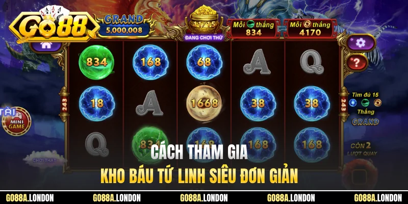 Cách tham gia Kho Báu Tứ Linh siêu đơn giản