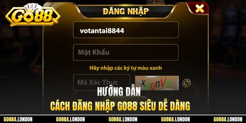 Hướng dẫn cách đăng nhập GO88 siêu dễ dàng