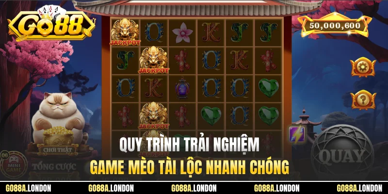 Quy trình trải nghiệm game Mèo Tài Lộc nhanh chóng